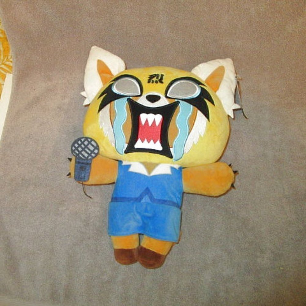 Aggretsuko Animated Plush Toy With Tag Panda Robot 18" Sanrio Japan VIDEO
